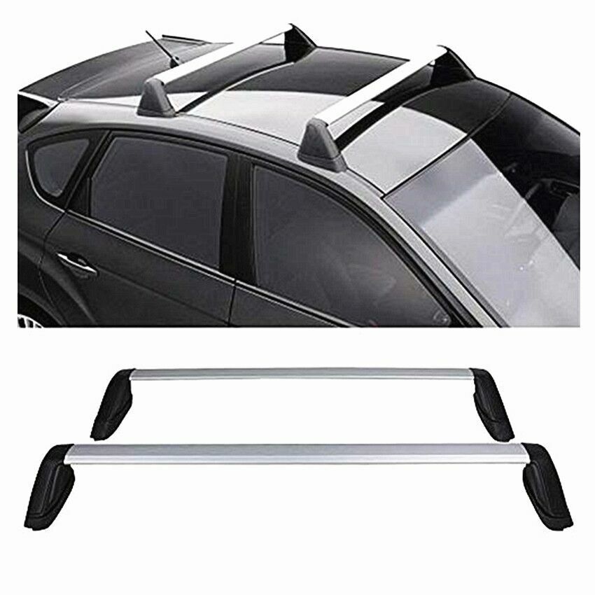 For 12-16 Subaru Impreza Fixed Silver Roof Rack Cross Bar Set Pair