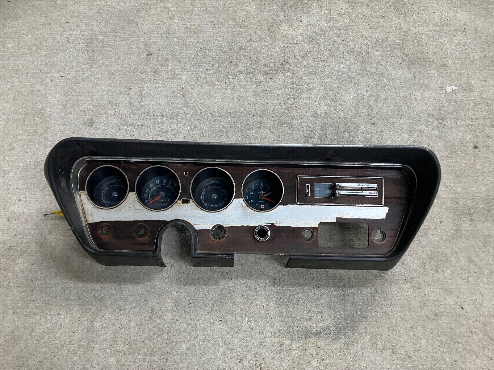 1966 Pontiac GTO Instrument Panel Dash w/Gauges,Heater controls/cables