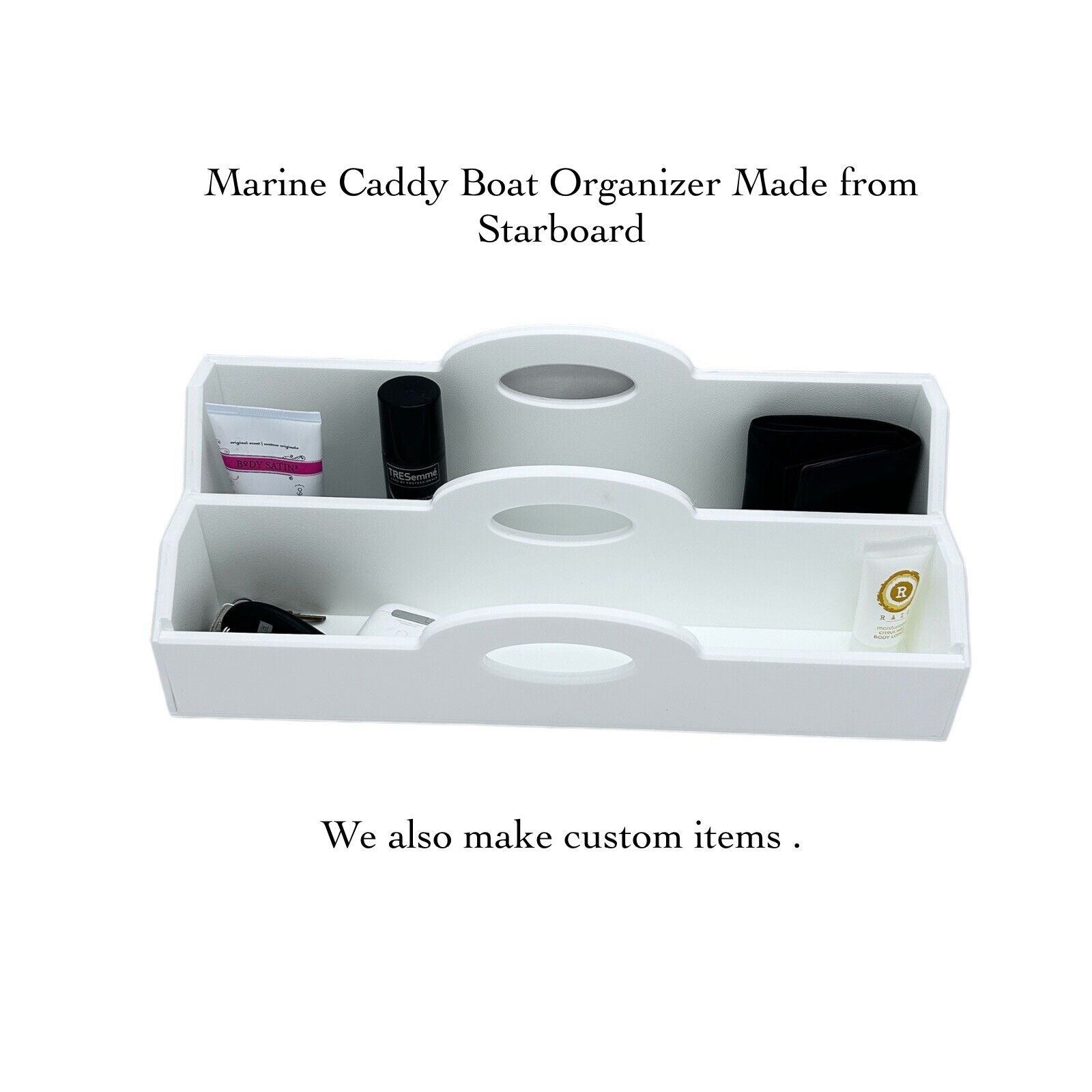 Boat Caddy Organizer, Marine Starboard , Two Tiers Levels