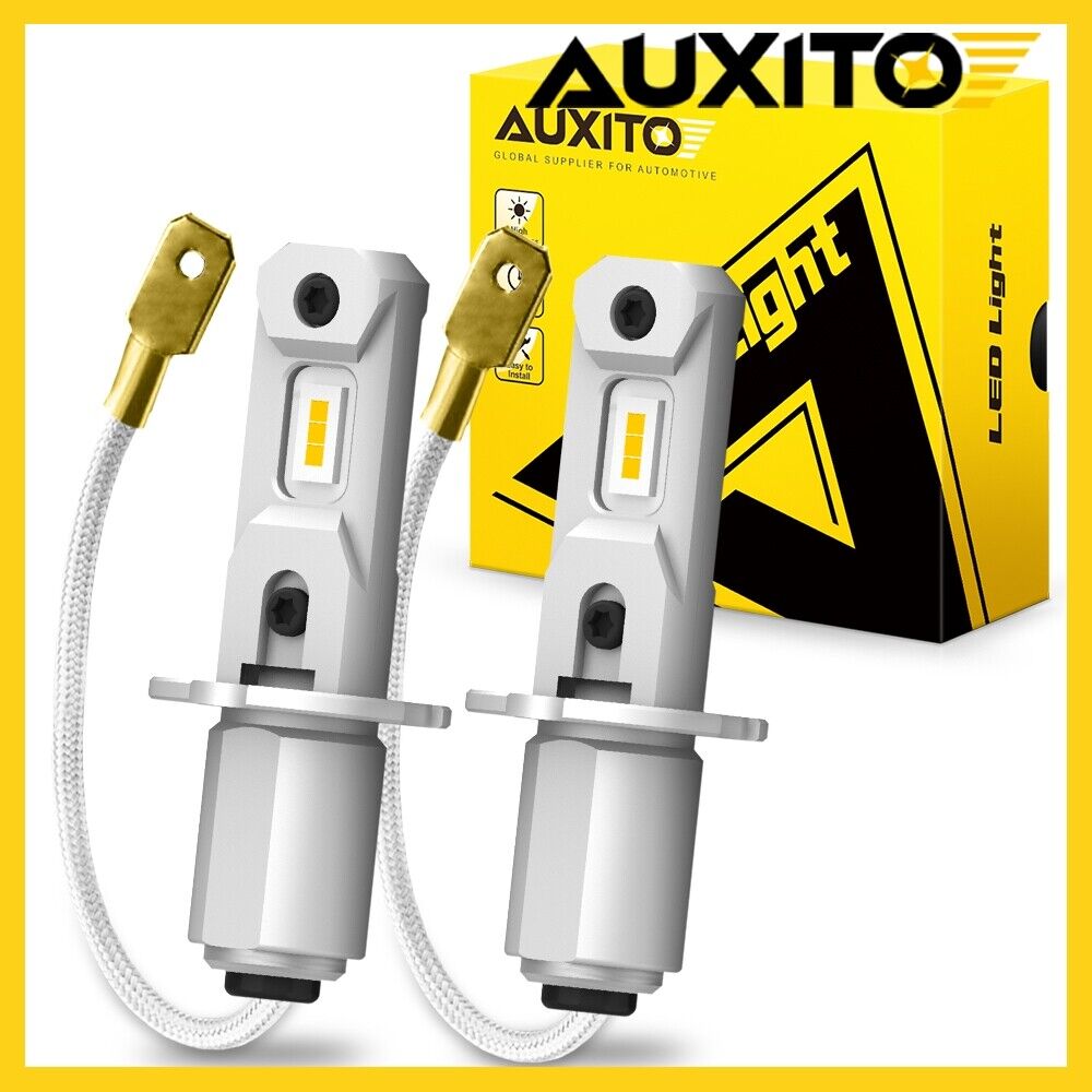 AUXITO H3 Fog Light Bulb Ultra Golden Yellow LED Plug&Play New Version Headlight