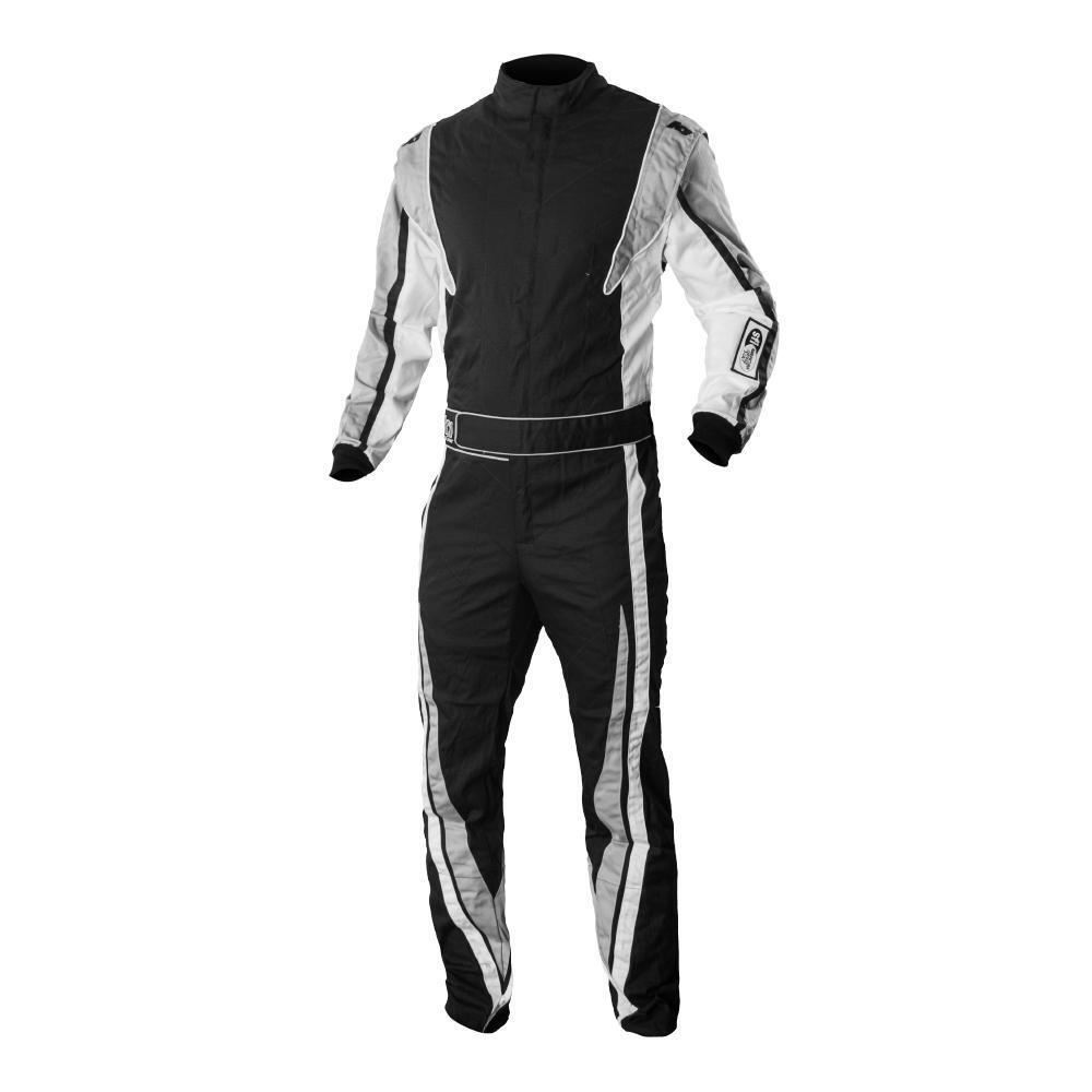 K1 RaceGear 20-VIC-N-XL Victory Suit, Black, Grey, XL