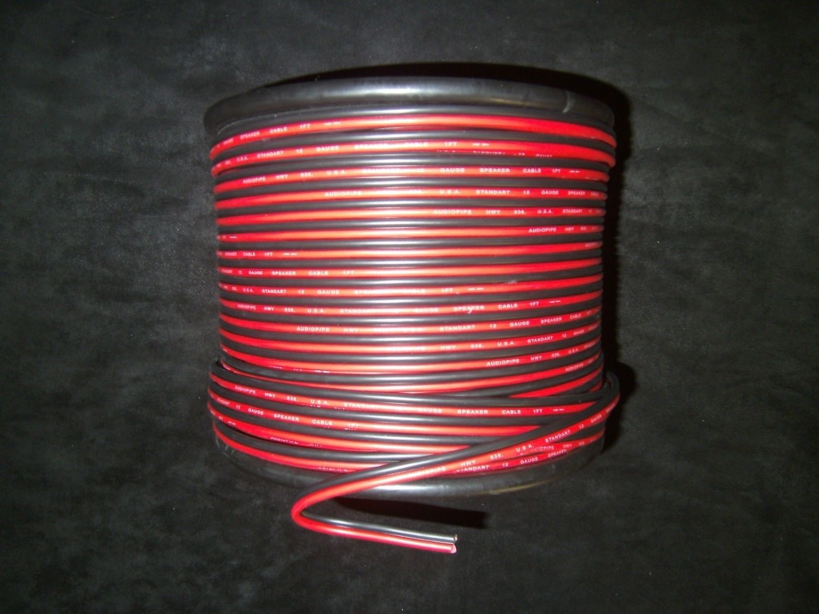18 GAUGE 100 FT RED BLACK ZIP WIRE AWG CABLE POWER GROUND STRANDED COPPER CAR