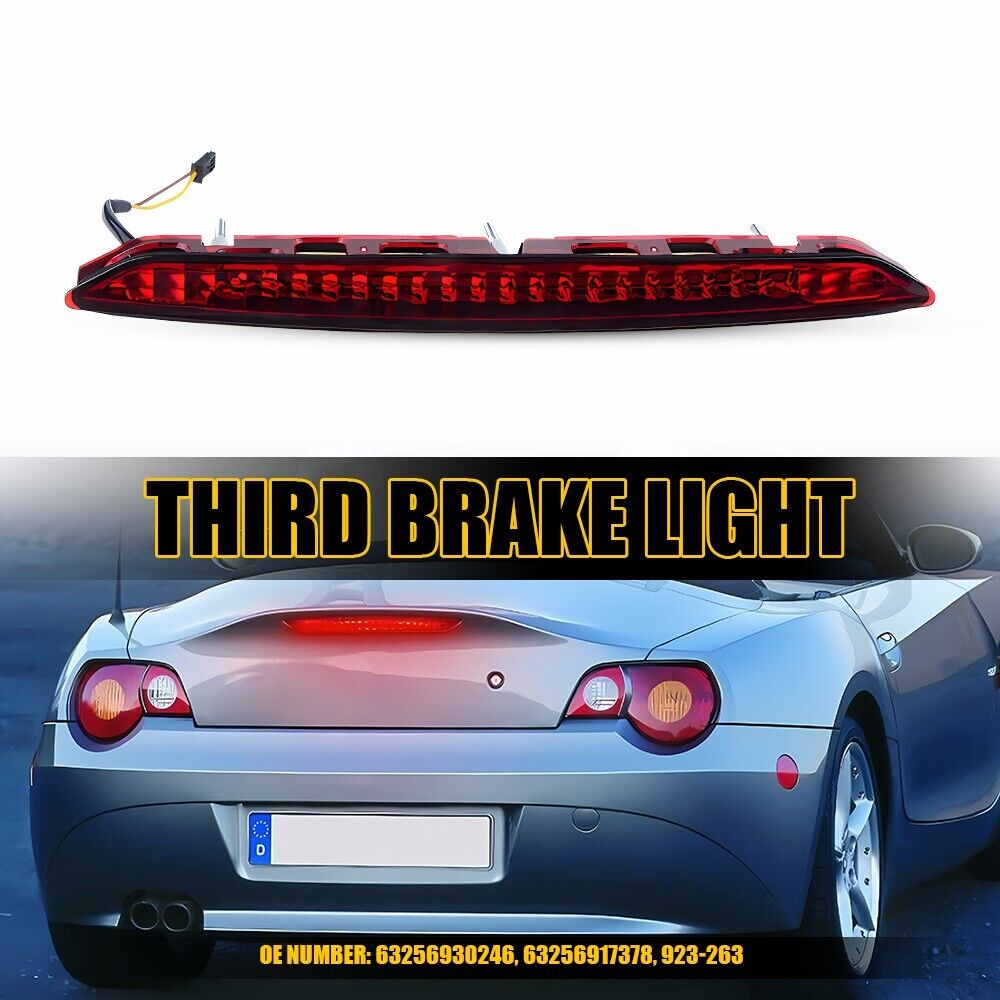 LED 3rd Third Rear Brake Light Lamp Red For 2003-2008 BMW Z4 E85 OE#63256930246