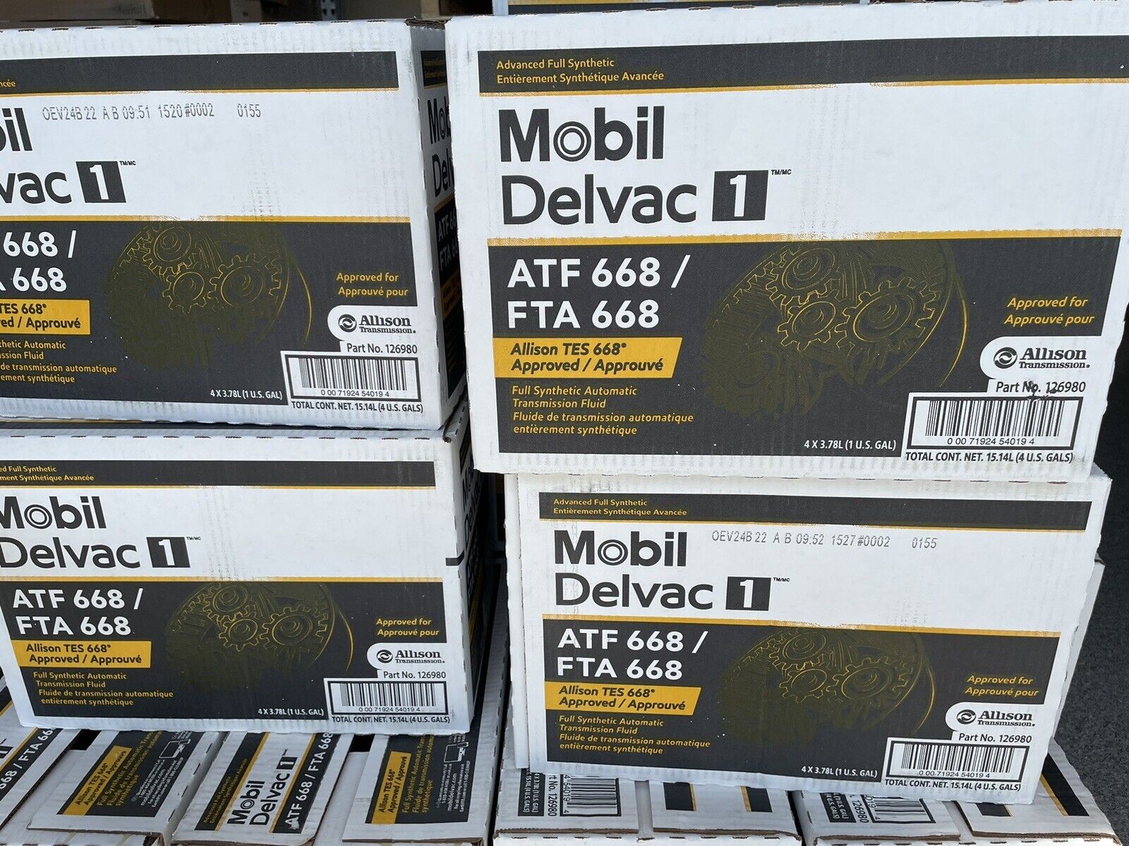Mobil Delvac ATF668 4x1 GA. 126980
