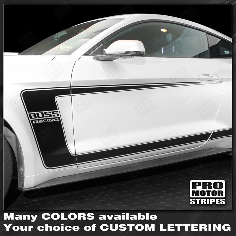 Ford Mustang 2015-2023 BOSS 302 Style Side C-Stripes Decals (Choose Color)