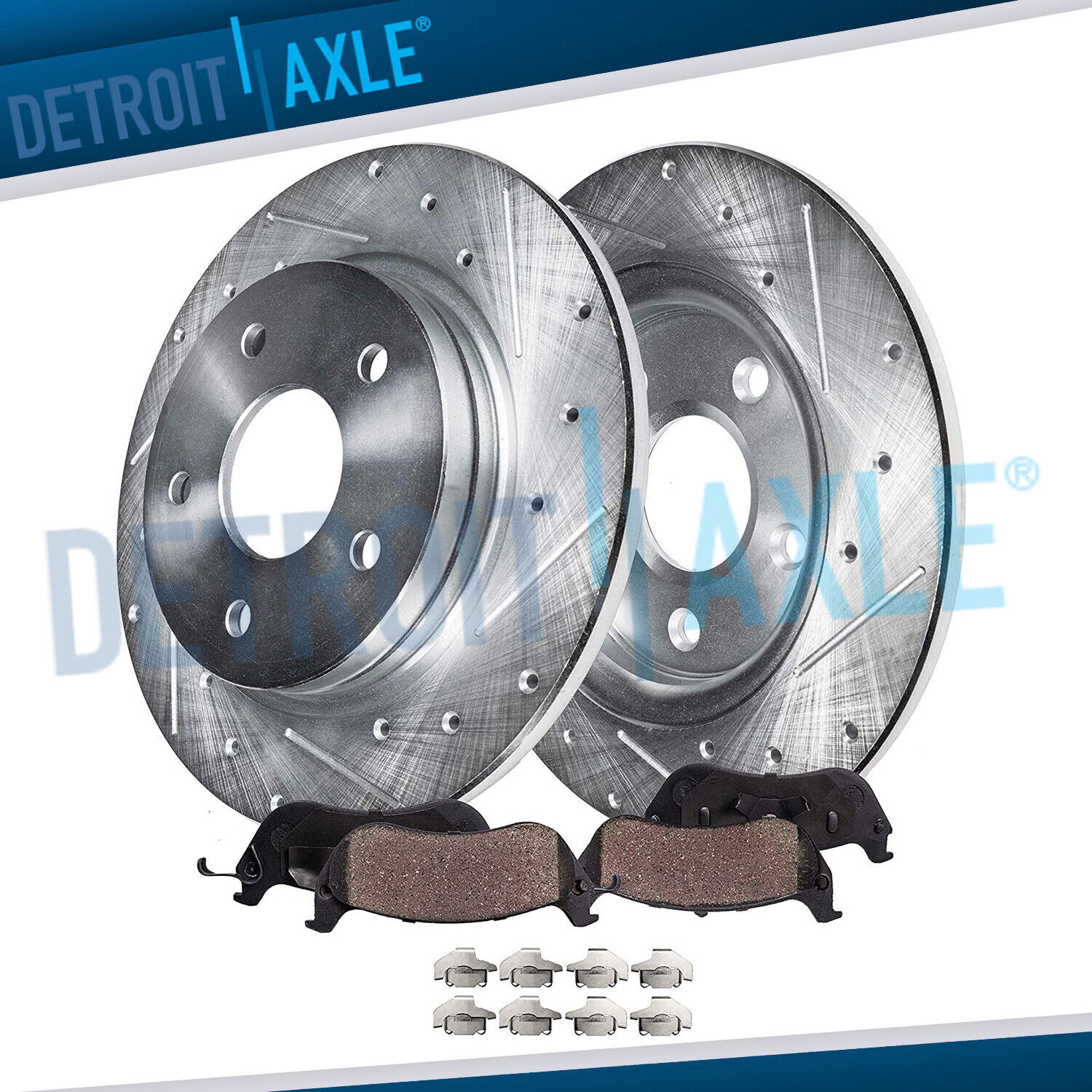 Rear Drilled Rotor Brake Pads for 2005 - 2008 Grand Prix Buick Allure Lacrosse
