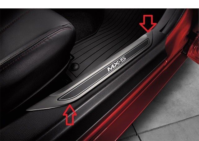 2016-2022 Mazda MX-5 Miata Door Sill Scuff Plates (10 sets of 2) 00008TD36B