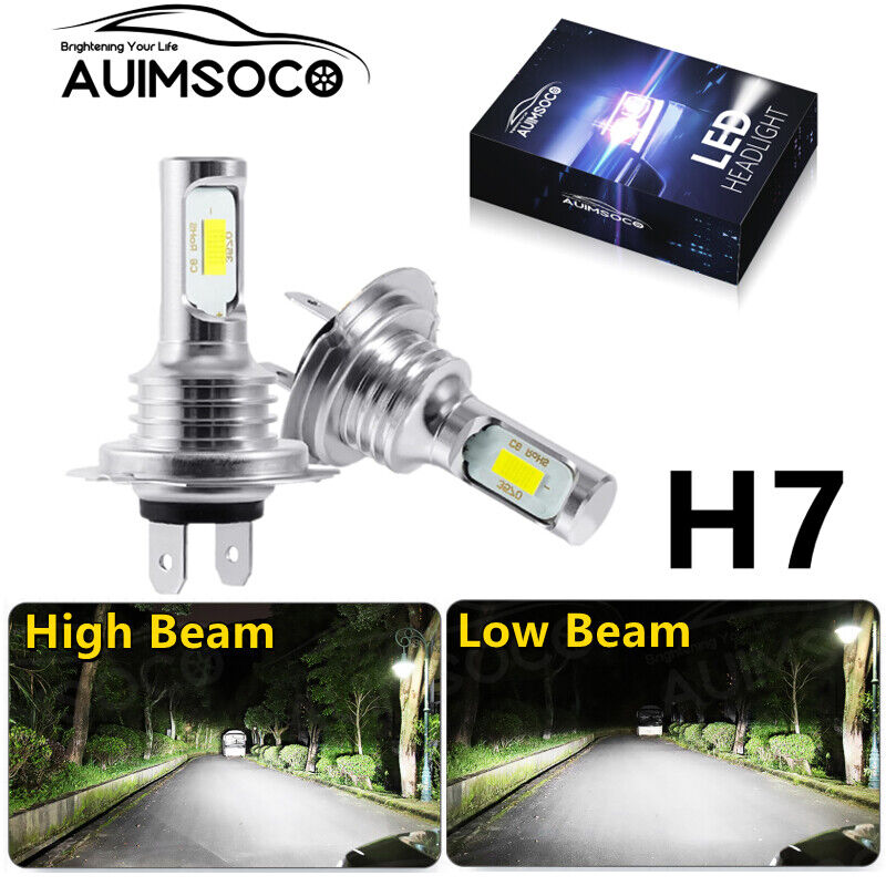 For Mercedes-Benz ML350 2003-2015 Super White H7 LED Headlight Low Beam Bulbs 2x