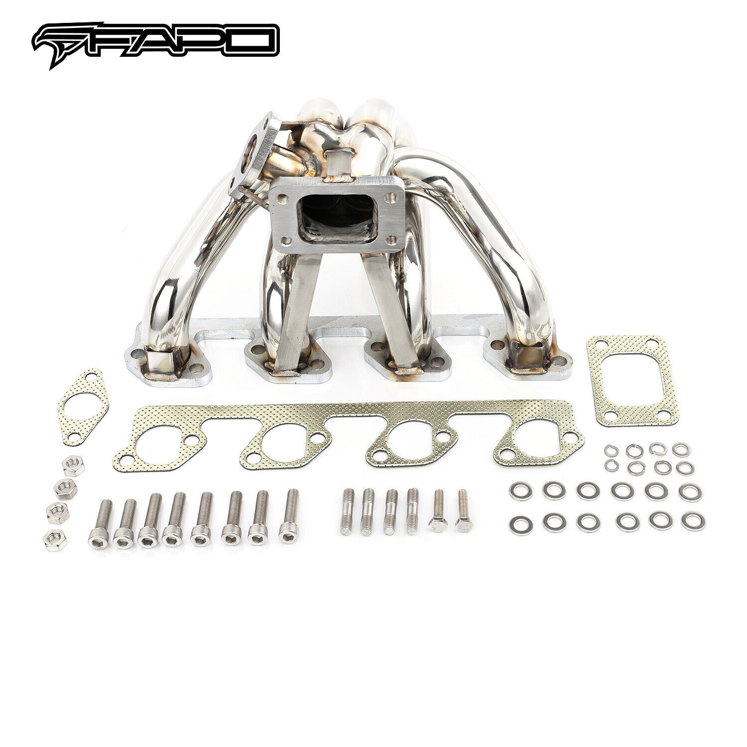 FAPO Turbo Manifold T3 Center Mount for 79-93 Ford Mustang SVO GT 350 Ghia 2.3L
