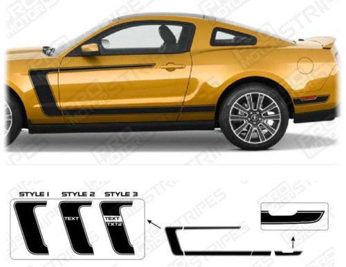 Ford Mustang BOSS 302 Style Reverse C-Stripes Decals 2005 2006 2007 2008 2009