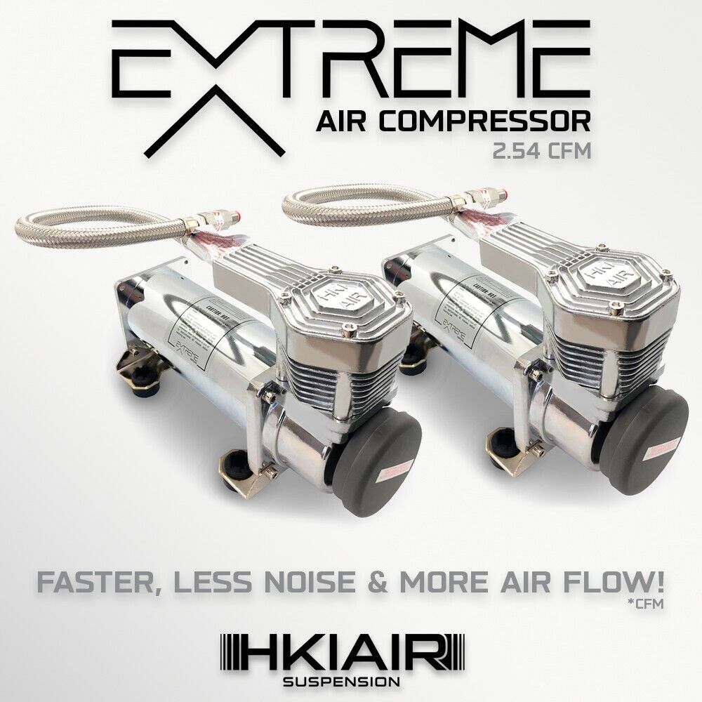 Dual EXTREME Air Compressor by HKI - Air Ride Suspension And Horn - Built Tough
