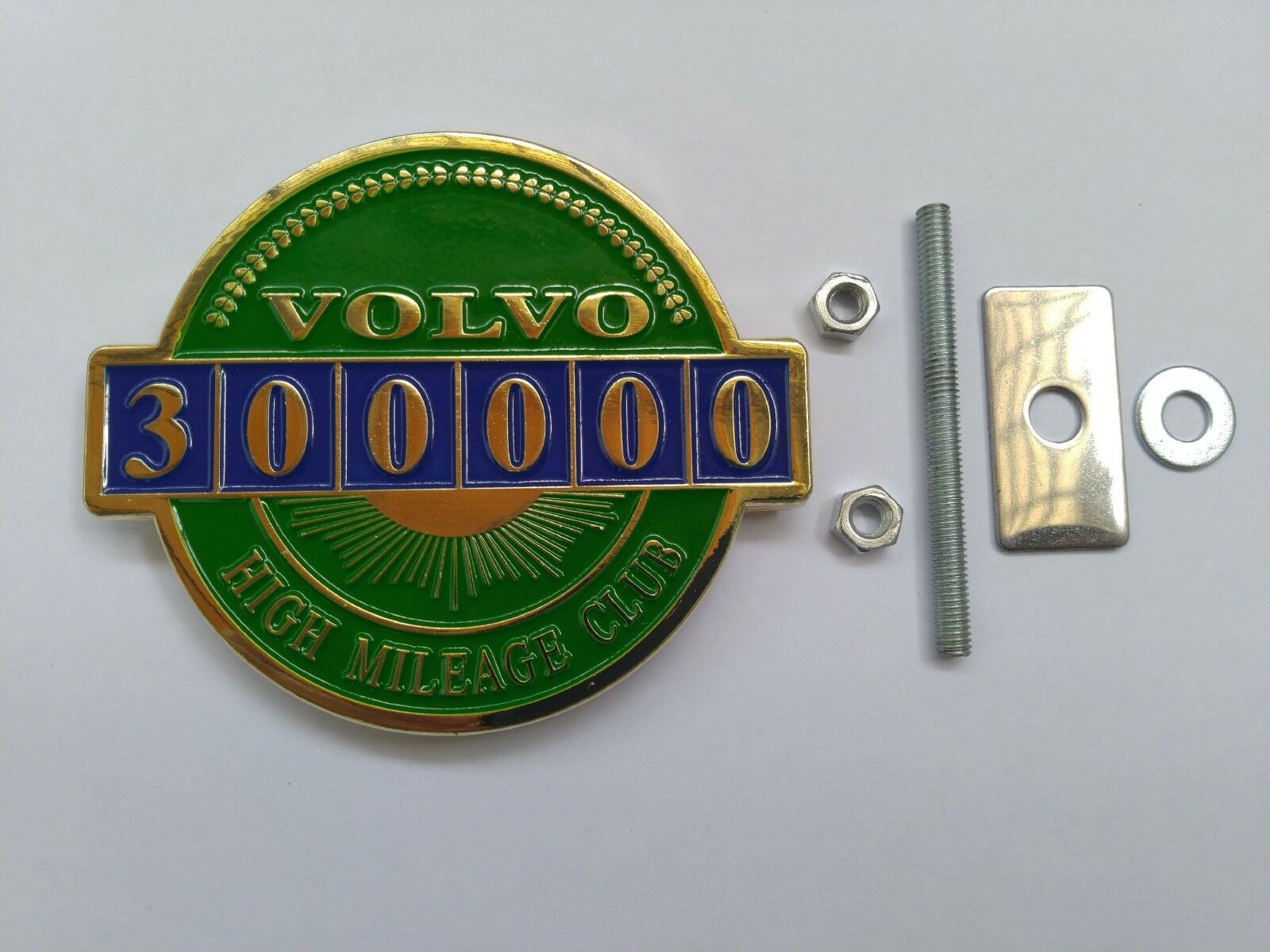 volvo emblem 300k high mileage club grille s40 s60 850 s70 s80 240 940 v90