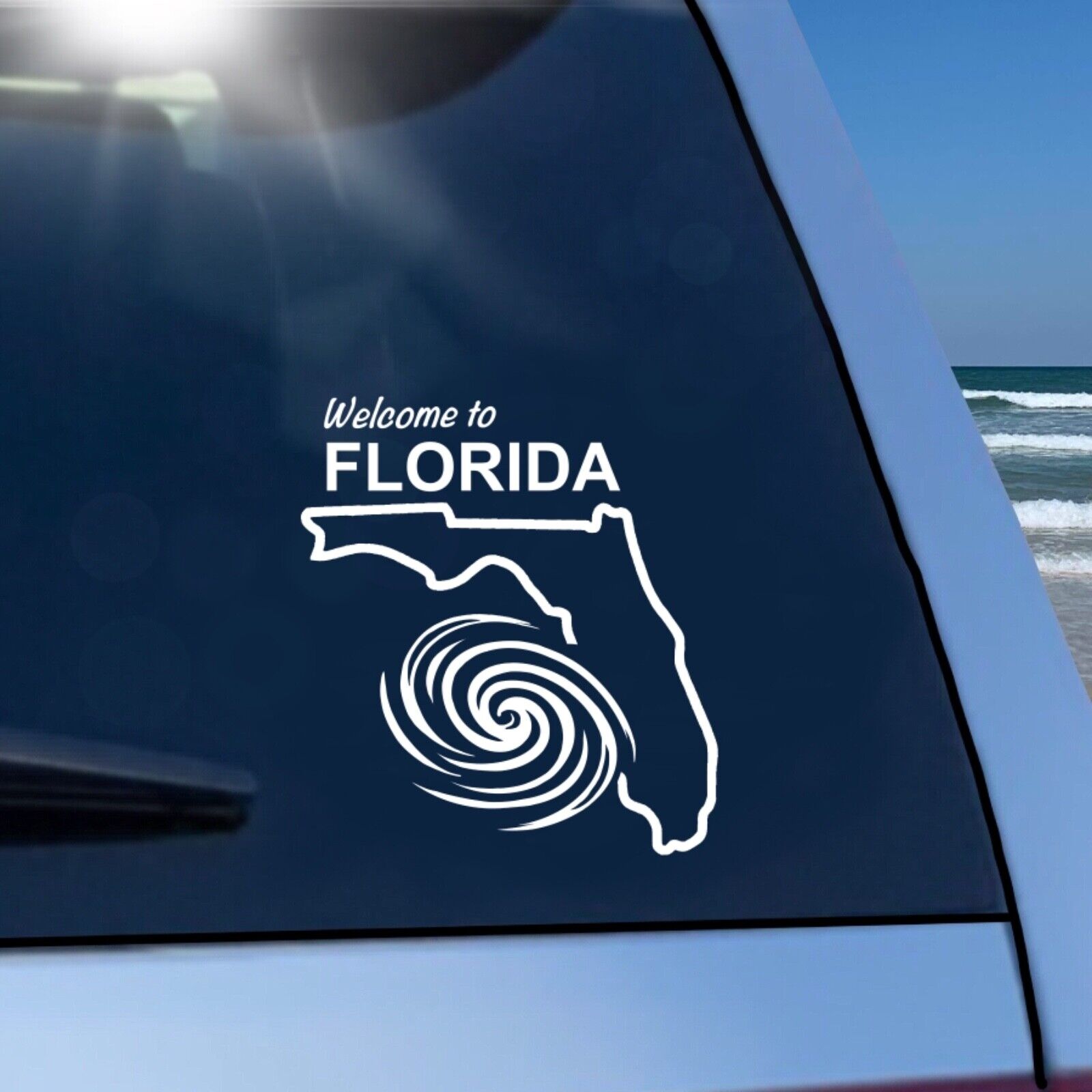 Hurricane Ian Welcome to Florida Decal Sticker for Car
