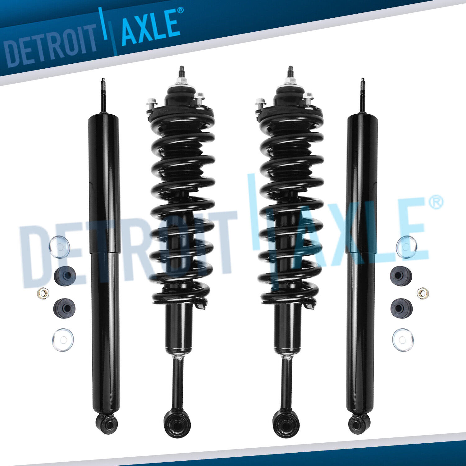 4WD Front Strut w/Coil Spring + Rear Shock Absorber for 2005-2015 Toyota Tacoma