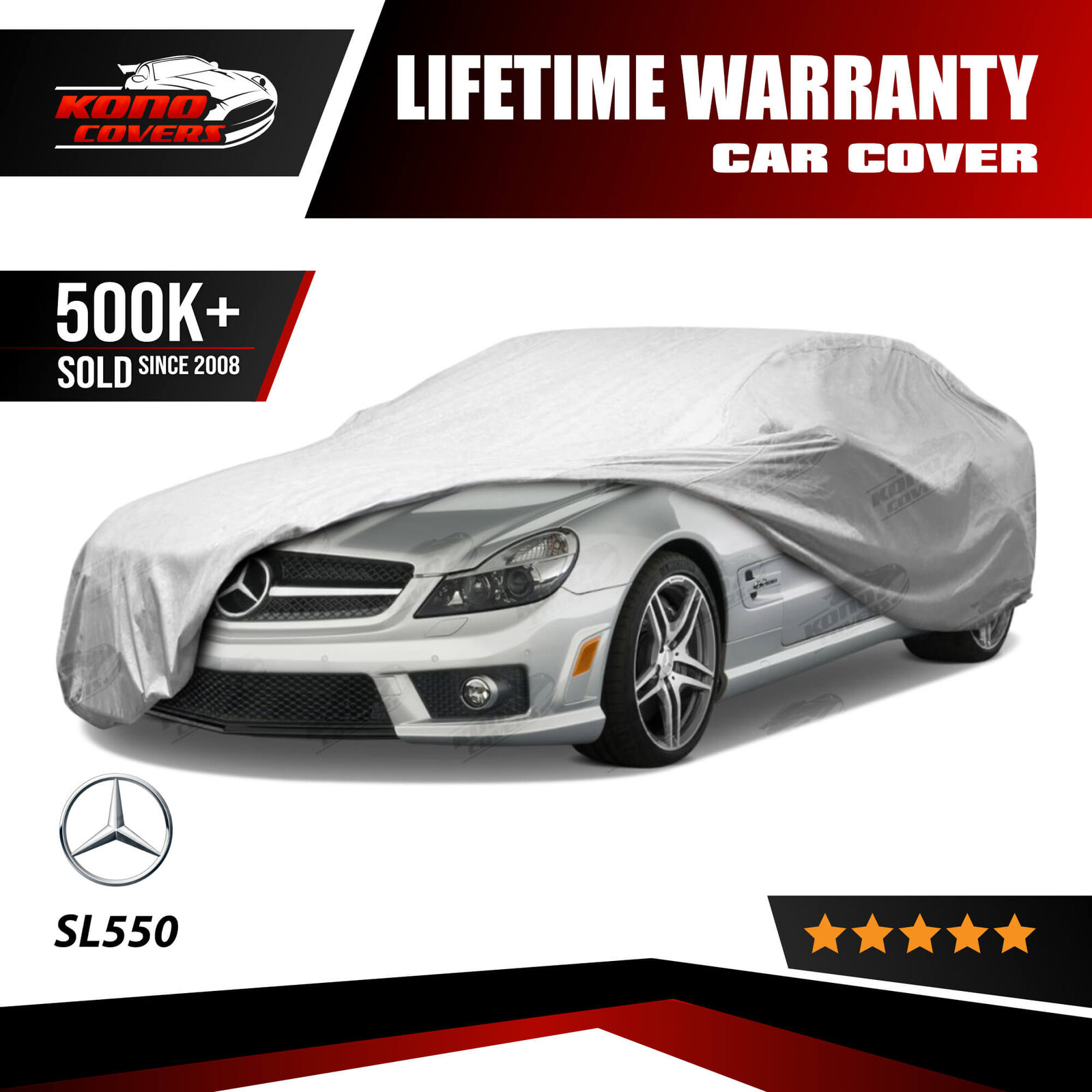 Mercedes-Benz SL550 4 Layer Car Cover Fit Outdoor Water Proof Rain Snow Sun Dust