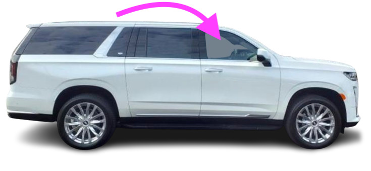 Fits:2011-2014 Cadillac Escalade ESV Passenger Front Door Window Glass Laminated
