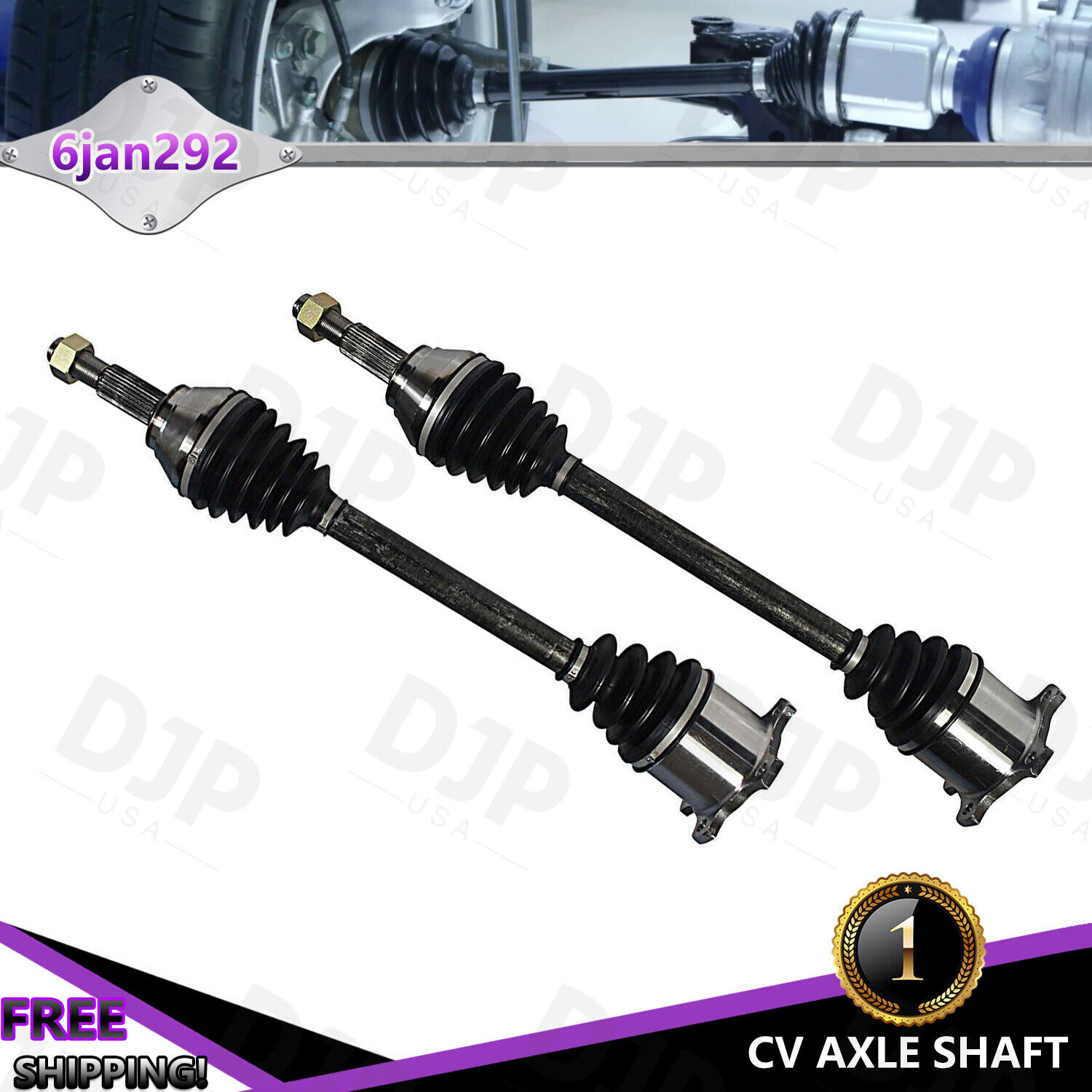 Rear L & R Pair CV Axle Shaft Assembly For Nissan 300ZX 1990 91 92 93 94 95 1996