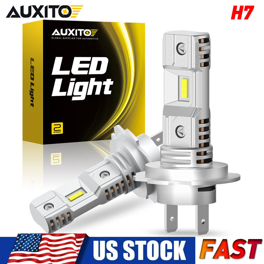 AUXITO LED High/Low Beam Conversion Kit H7 Bulbs Super Bright 6000K Plug&Play 2x