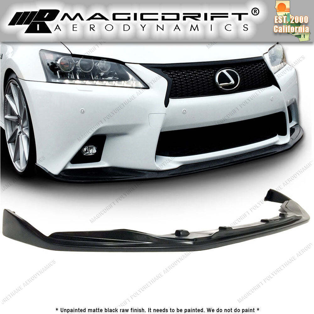 For 13 14 15 Lexus GS350 F-Sport ONLY SK SKP Style Front Bumper Chin Spoiler Lip