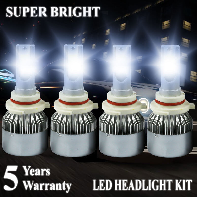 9006+9005 LED Headlight 4200W 630000LM Hi-Lo Beam Combo Kit 6000K HID Lamp C6