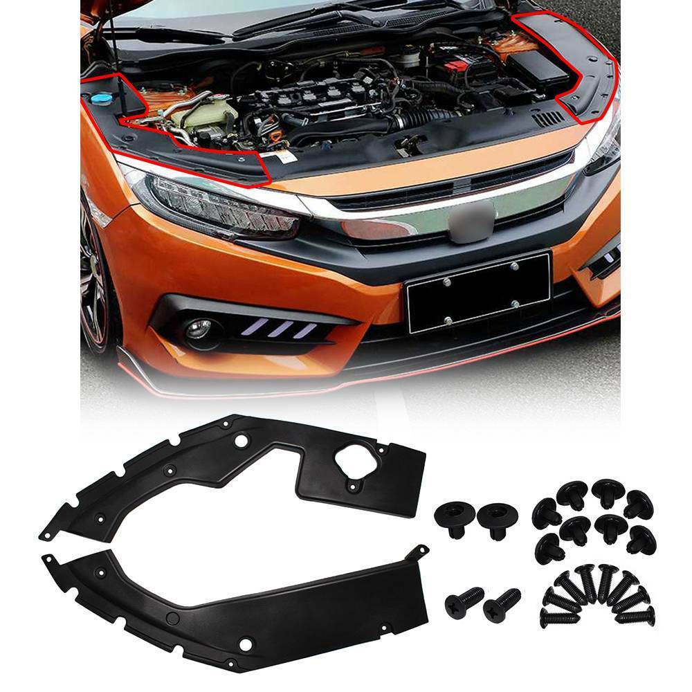 Auto Engine Cover Leaf Plate Cover For Honda 10TH Gen Civic 2016 2017 2018 2019