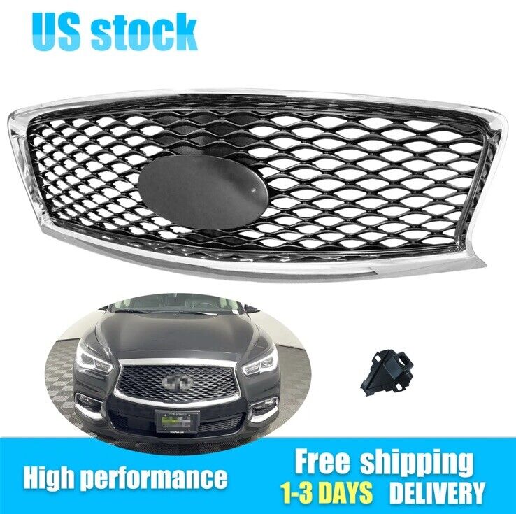 New For 2016-2020 Infiniti QX60 Grille W/Camera Option Front Bumper Upper Grille