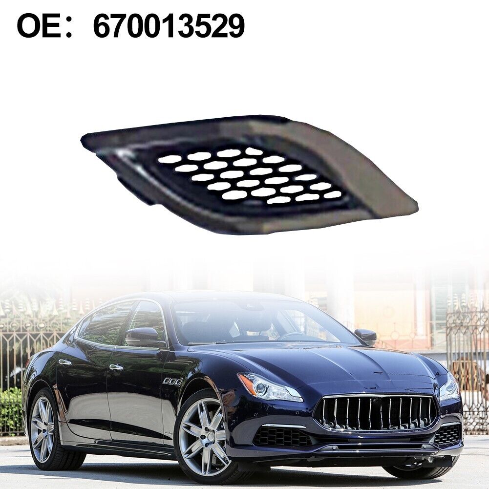 For Maserati Quattroporte 670013529 Fender Air Inlet Grille Trim Plated Silver