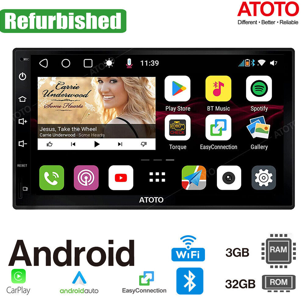 ATOTO S8 Premium Android Car Stereo Double DIN 7in CarPlay/Android Auto 3GB/32GB