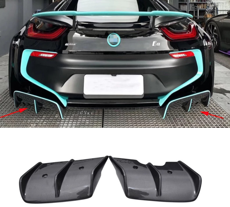 for BMW i8 Coupe GT Style Rear Bumper Diffuser Cover Lip 2014-2020
