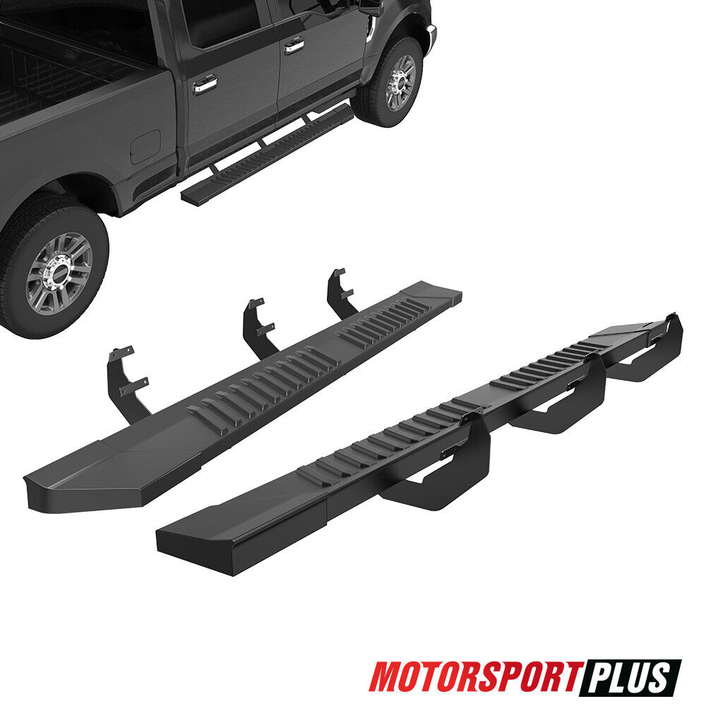 Pair Running Boards Side Step Bars For 2017-2024 Ford F250 Super Duty Crew Cab