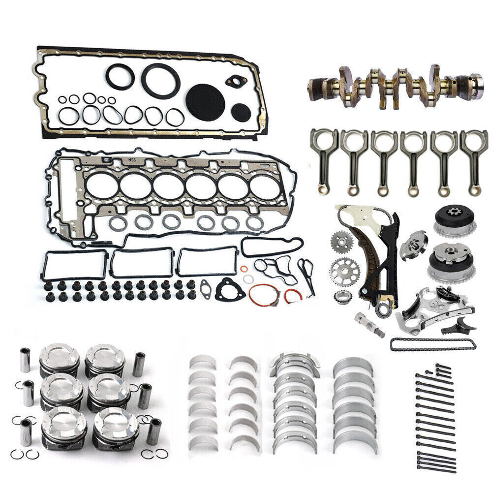 N55 3.0L Engine Overhaul Rebuilding Crankshaft / Rods / Timing Chain Kit For BMW