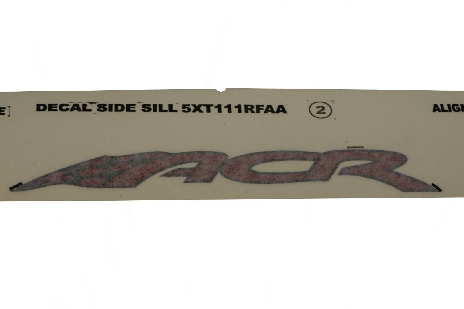 16-17 DODGE VIPER PERFORMANCE ACR DECAL EMBLEM RED & BLACK OFFICIAL RACING OEM