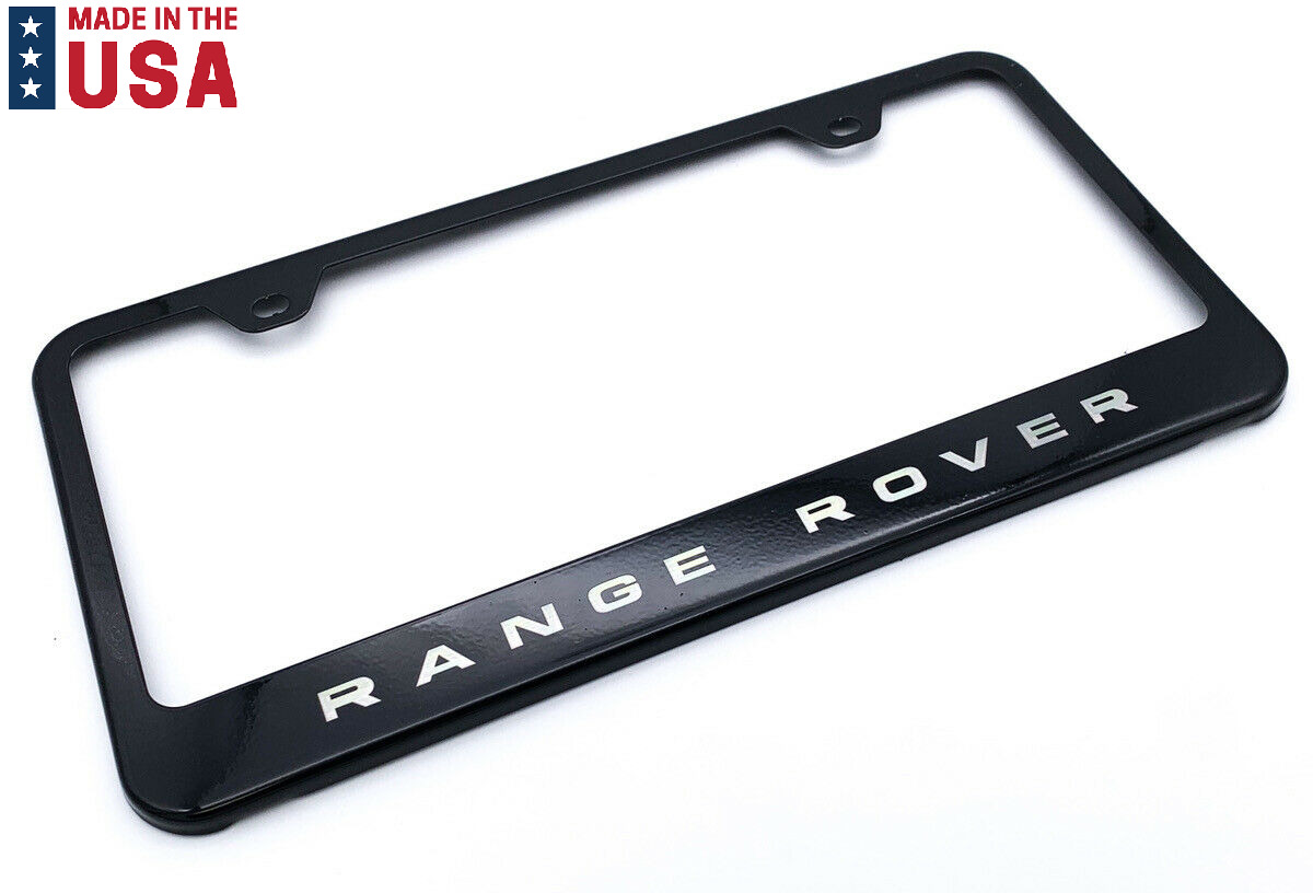  Range Rover Black License Plate Frame (Laser Etched Premium Design)