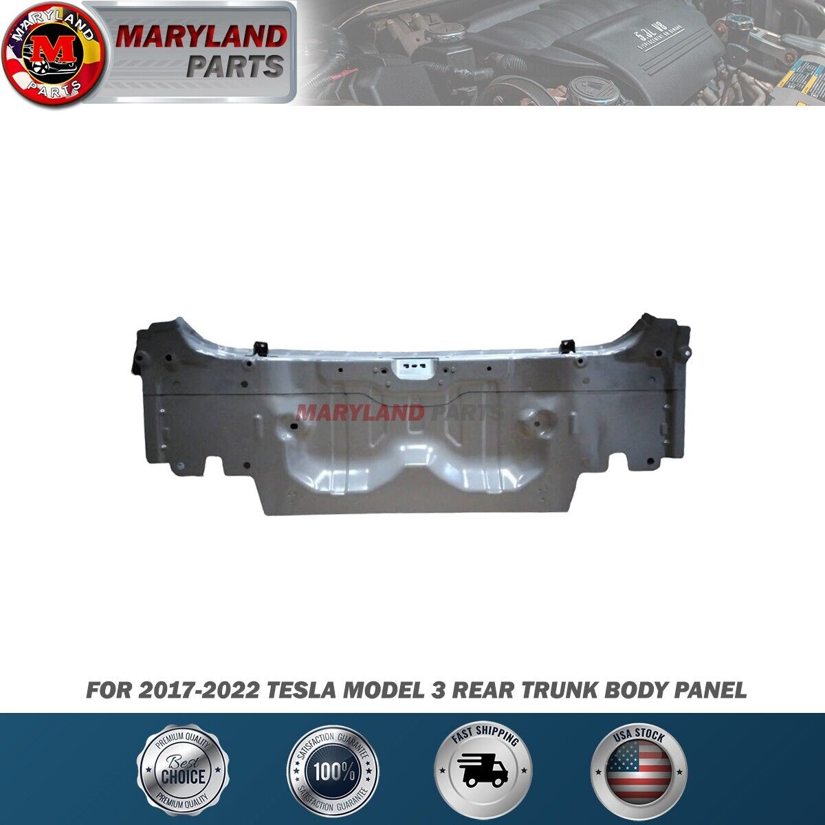 For 2017-2022 Tesla Model 3 Rear Trunk Body Panel