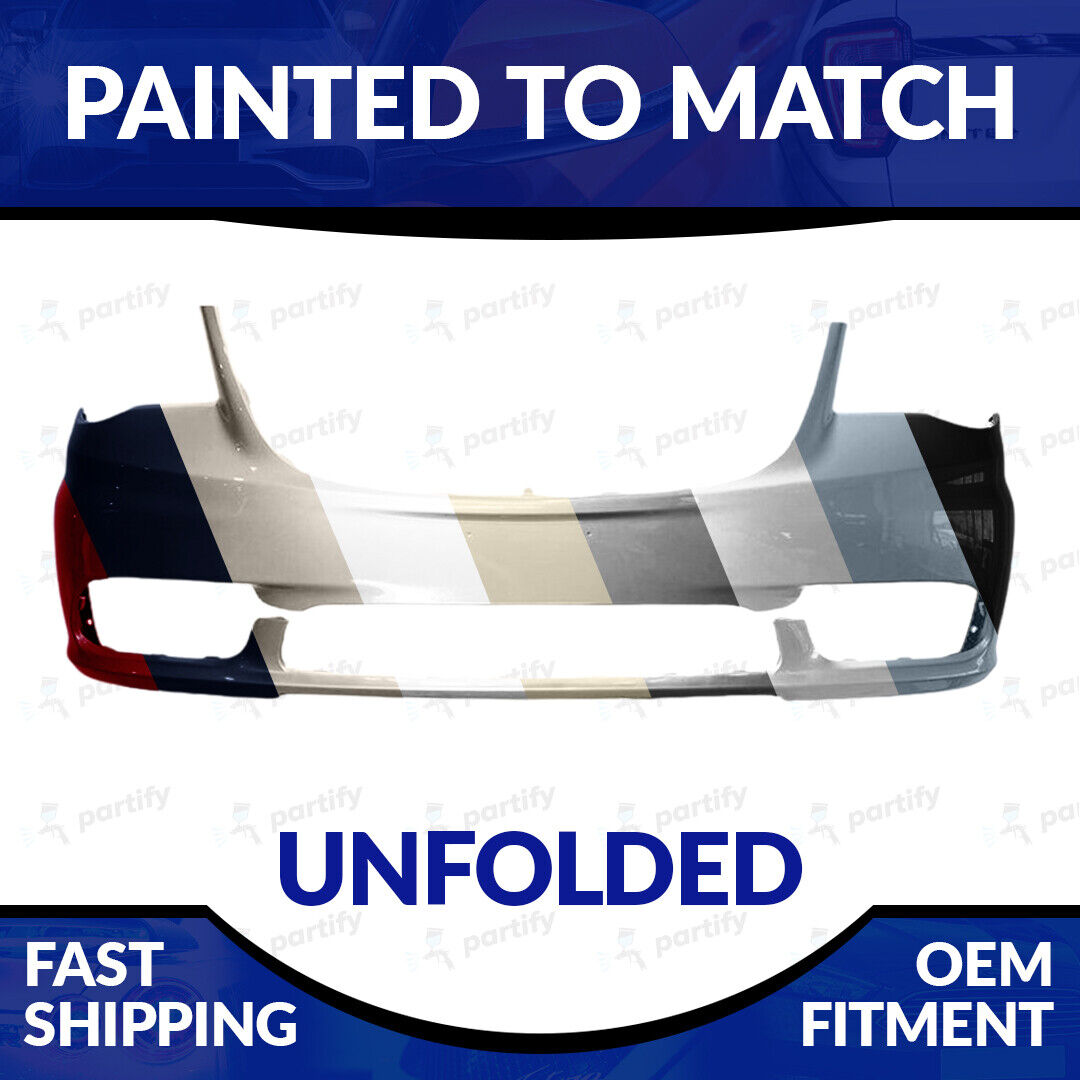 NEW Paint To Match Unfolded Front Bumper For 2011-2016 Chrysler Town & Country
