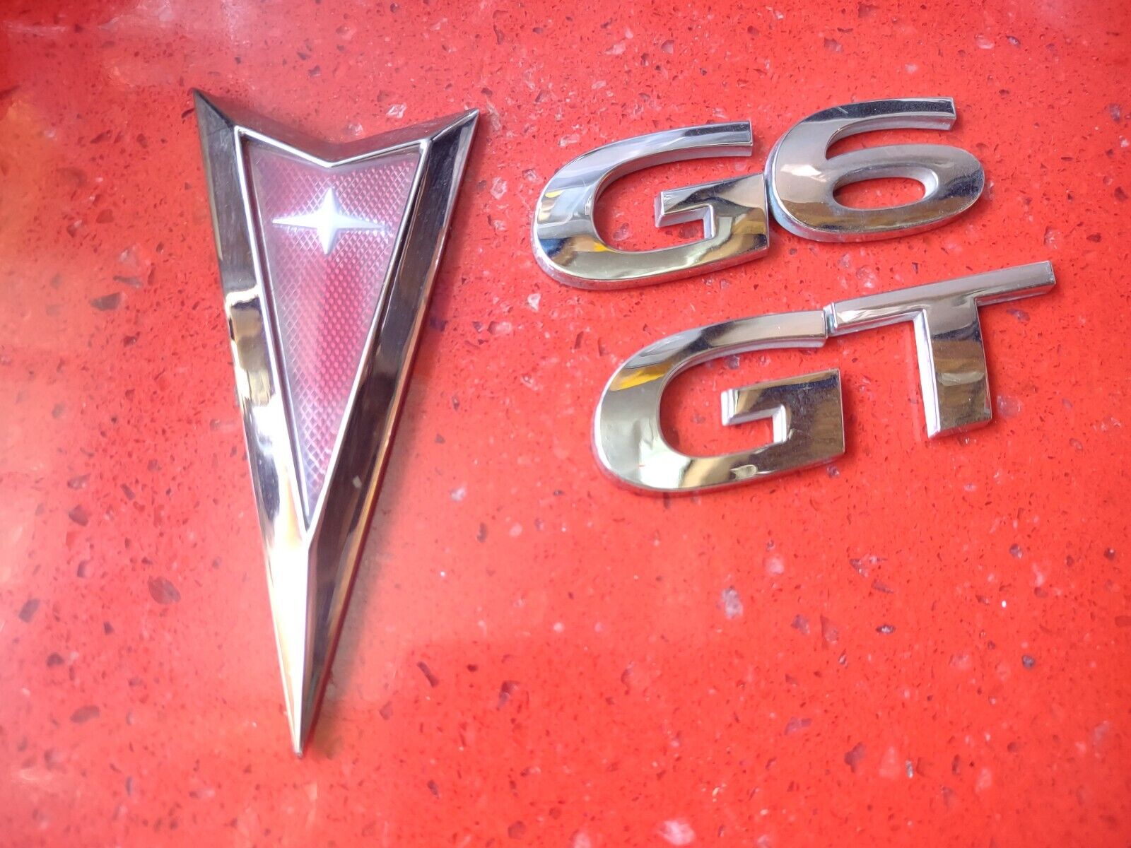 2005-2010 Pontiac G6 Emblem Logo Symbol Letters Badge Trunk Lid Rear Chrome OEM
