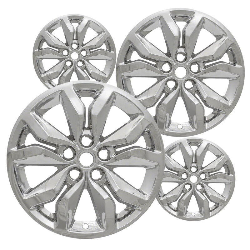Set of 4 Chrome 18 inch Impostor Wheel Skins for 16-18 Chevy Impala Rim Covers