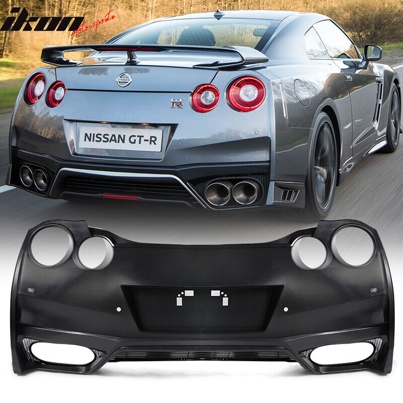 Fits 09-22 Nissan R35 GTR Upgrade 09-16 to 17-22 Rear Bumper Cover Replacement