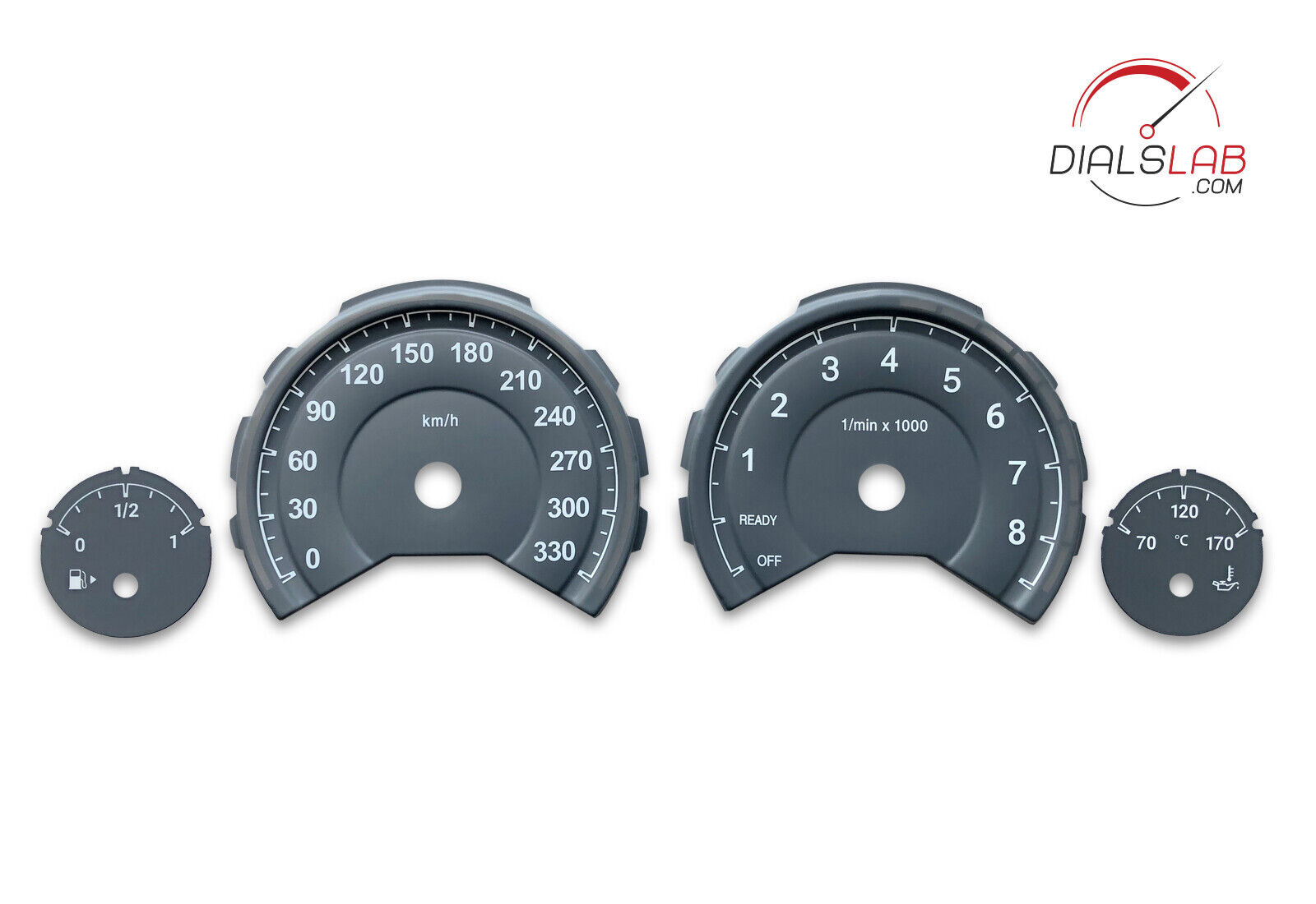 3D for BMW M3 M4 F80 F82 F83 - Speedometer Dials from MPH to Km/h Cluster Gauges