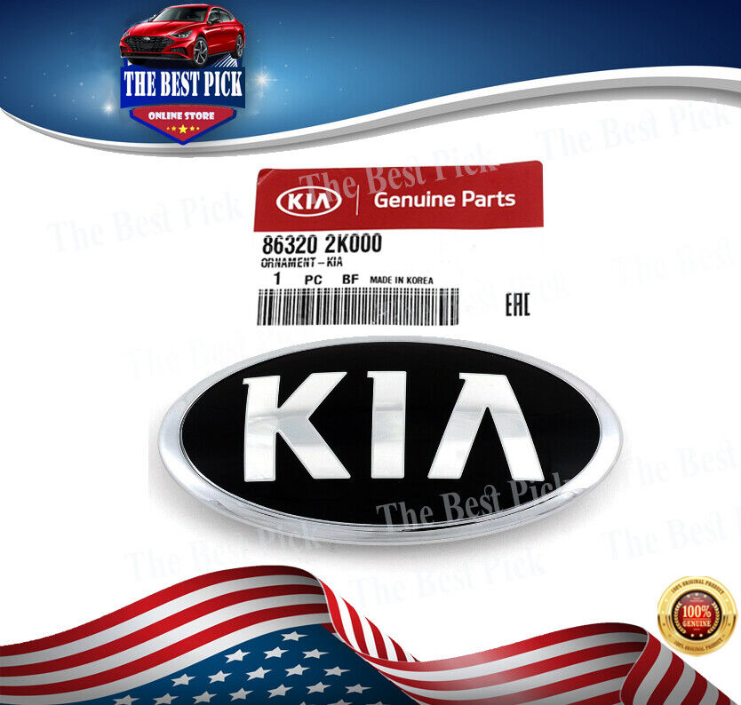 OEM NEW Rear Tailgate Hatch Emblem Badge Black Chrome 2013 Kia Soul 863202K000