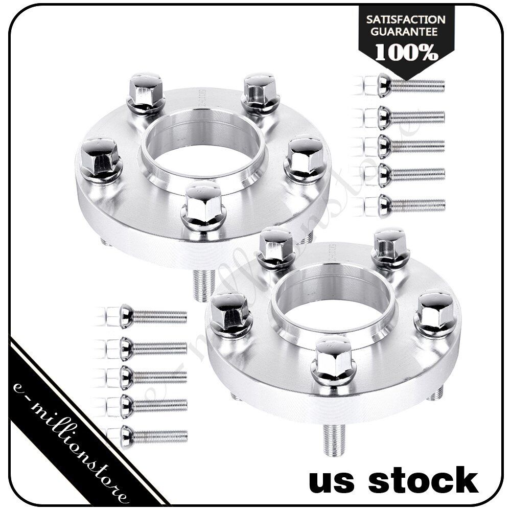 2Pcs 20mm Thick 5x112 66.6mm 12x1.5 Studs Wheel Spacers Adapters Fits Mercedes