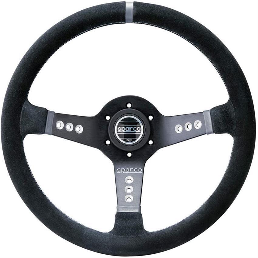 Sparco 015L800SC L777 Steering Wheel, Black, Suede