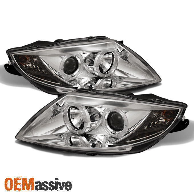 Fits 03-08 BMW Z4 E85 Sport Coupe Roadster Dual Halo Projector LED Headlights