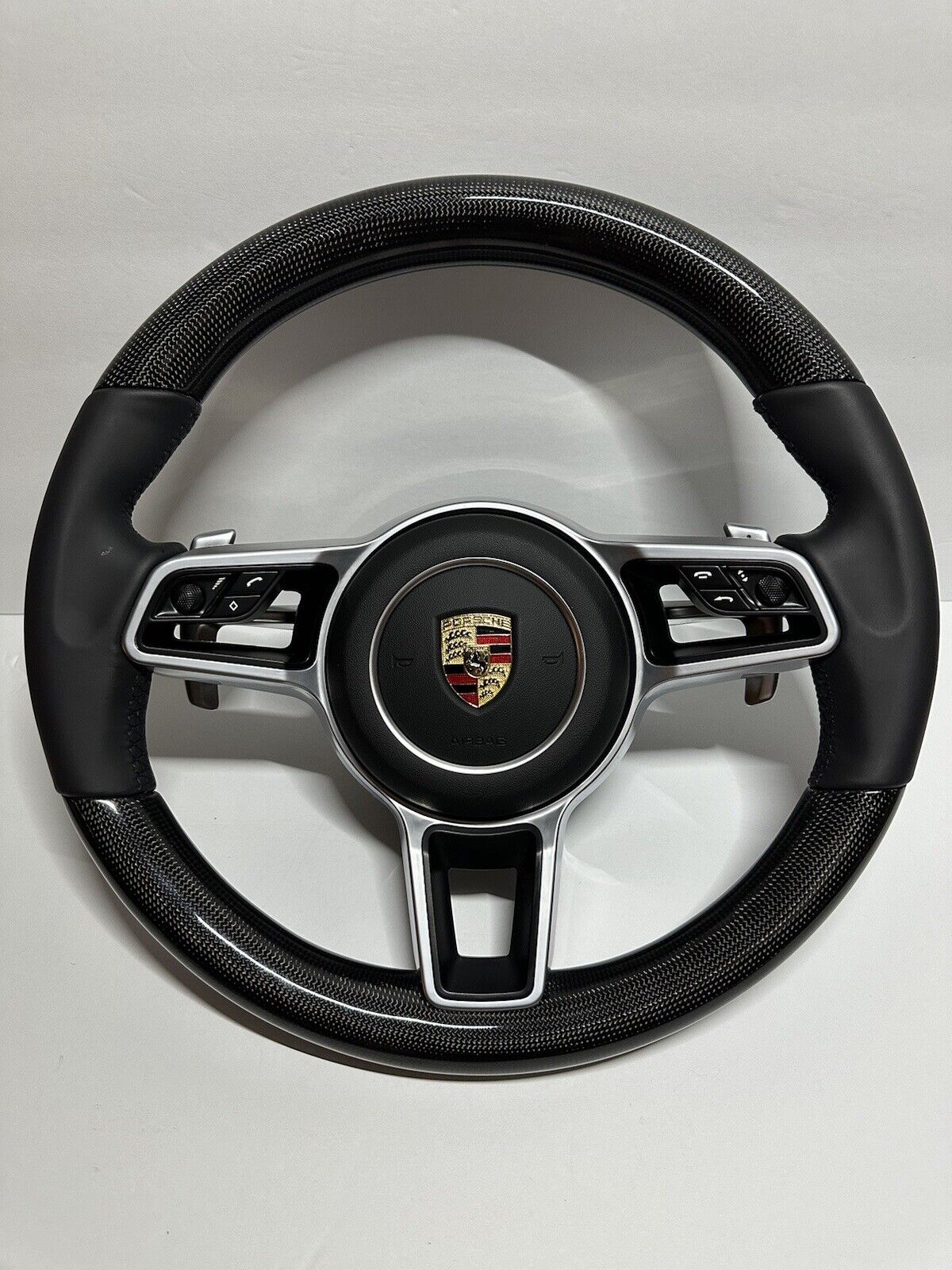 CARBON BLACK Porsche Steering Wheel 991.2 911 Cayman/Boxster/Macan/Cayenne.