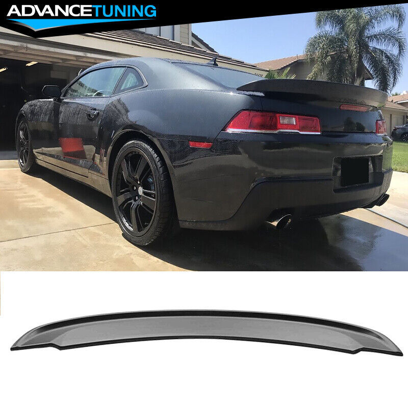 Fits 14-15 Chevy Camaro Flush Mount OE Z28 SS Style Trunk Spoiler Unpainted ABS