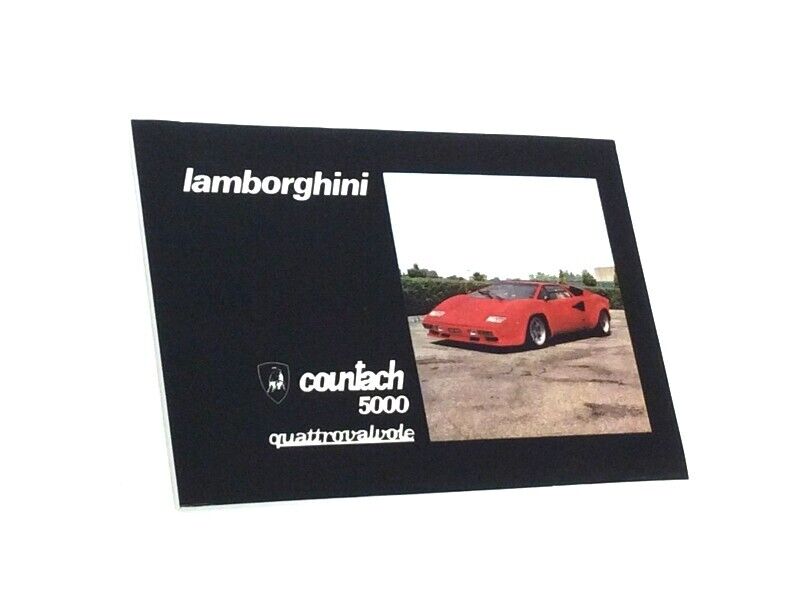 Reprinted Lamborghini Countach 5000 QV Owners Handbook Manual
