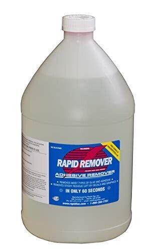 RAPID REMOVER Adhesive Remover: 1 Gallon for Vinyl Wraps, Graphics, Decals