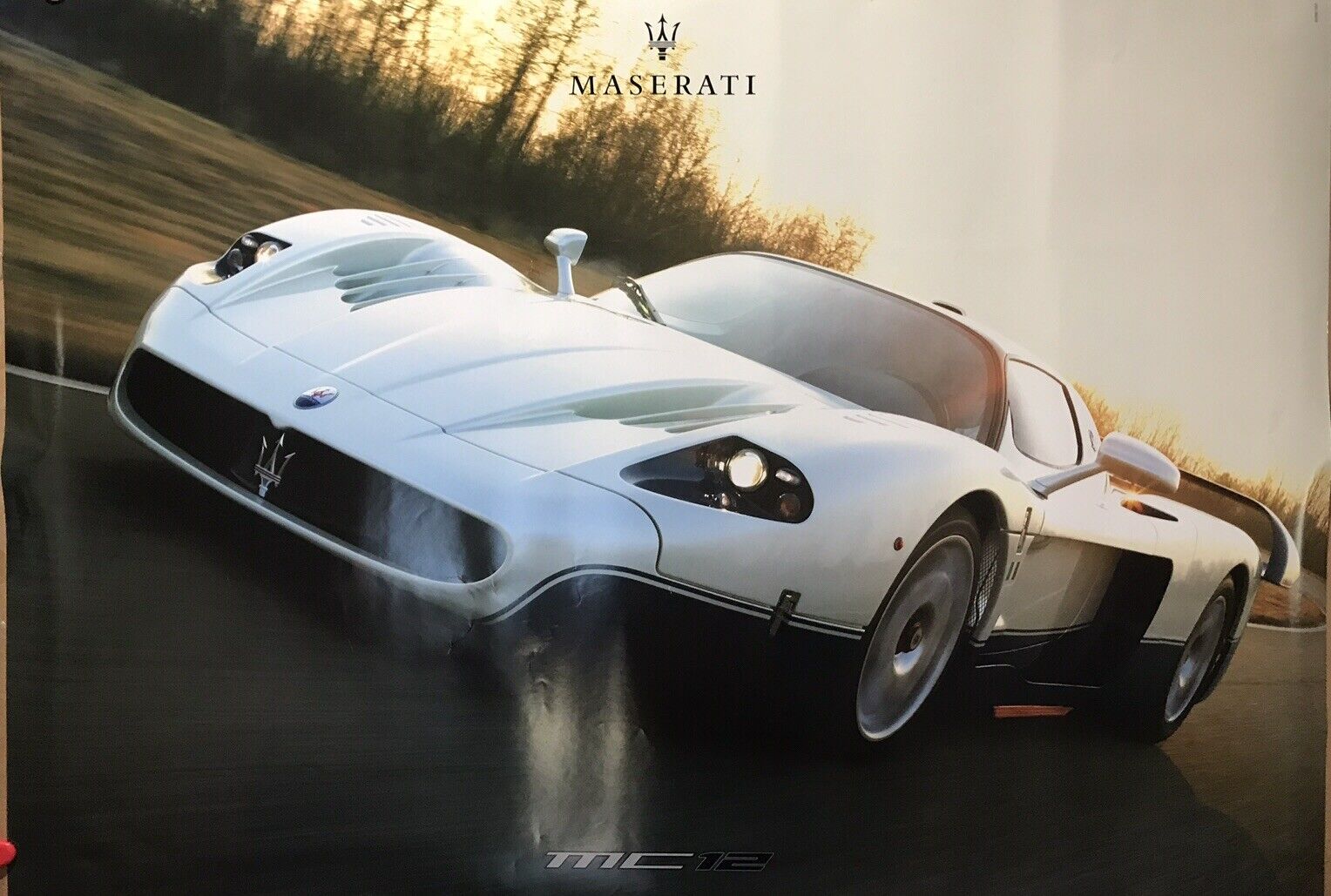 Maserati-MC12 Extremely/Rare Factory Car Poster Out Of Print Stunning