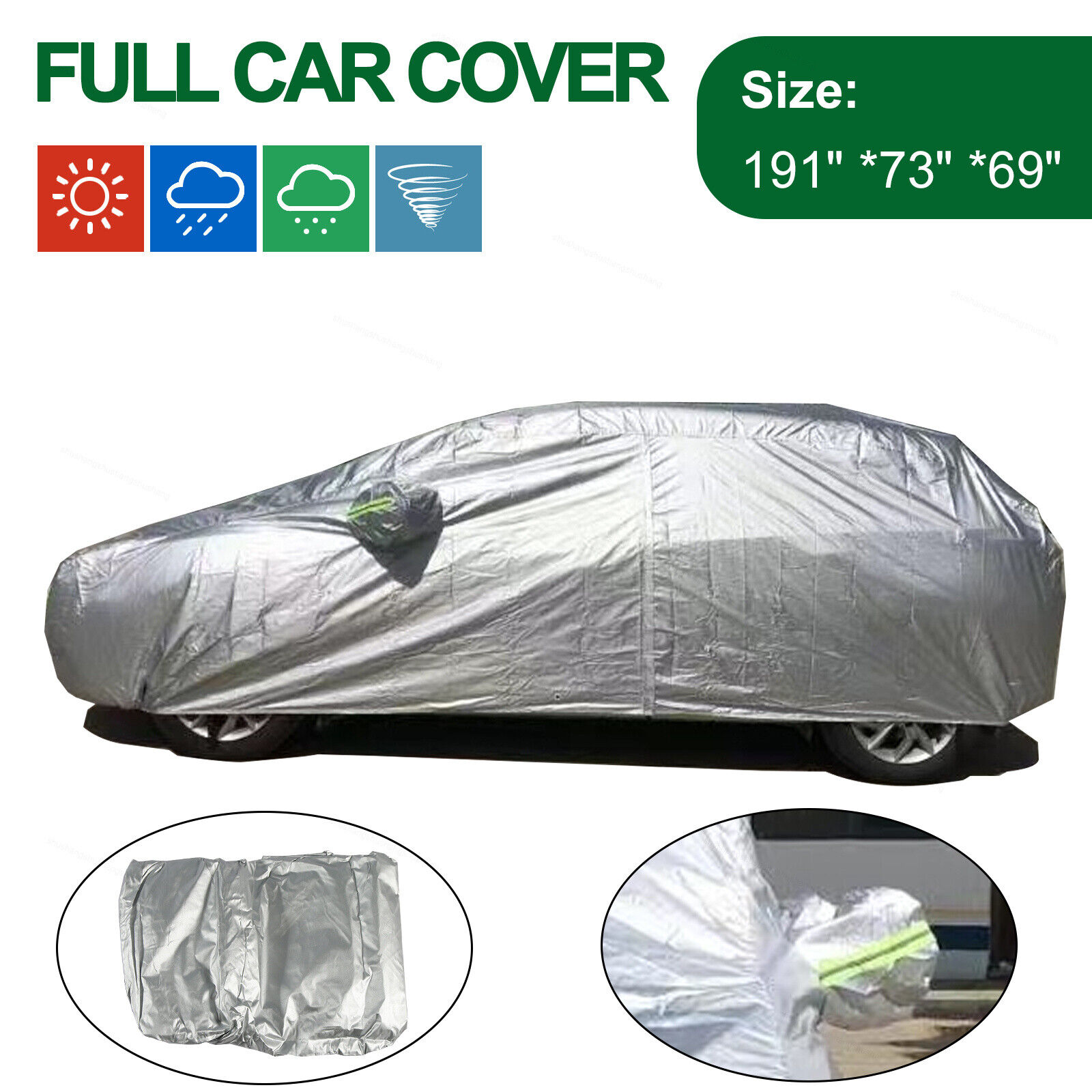 For Forester Crosstrek Full Car Cover Waterproof All Protection Rain Resistant