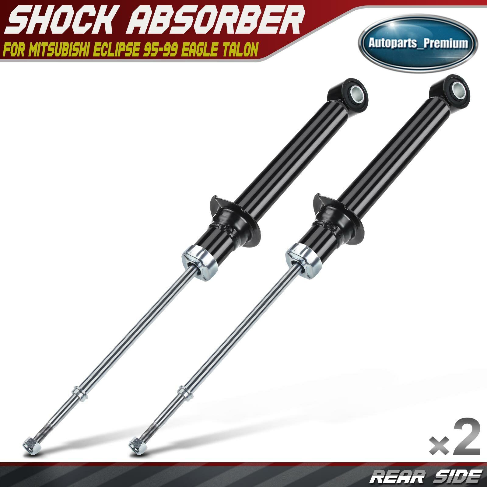 2x Shock Struts Absorber for Mitsubishi Eclipse 1995-1999 Eagle Talon 95-98 Rear